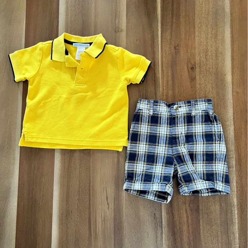 Janie and Jack Polo and Shorts Set